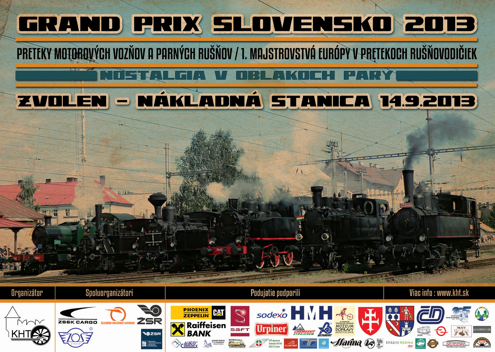A rendezvény hivatalos plakátja<br>(forrás: KHT Zvolen)